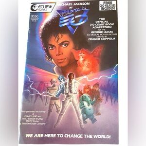 Vintage Retro 1987 Michael Jackson & George Lucas “Captain EO 3D” Comic Book